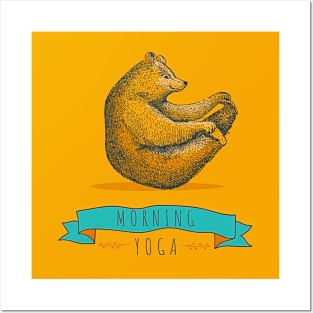 Yoga Bear Posters and Art